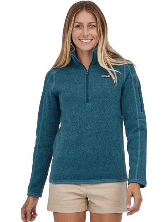Patagonia Jackets & Blazers - Patagonia Better Sweater Women's 1/4 Zip Fleece Pullover — Abalone Blue (Teal)